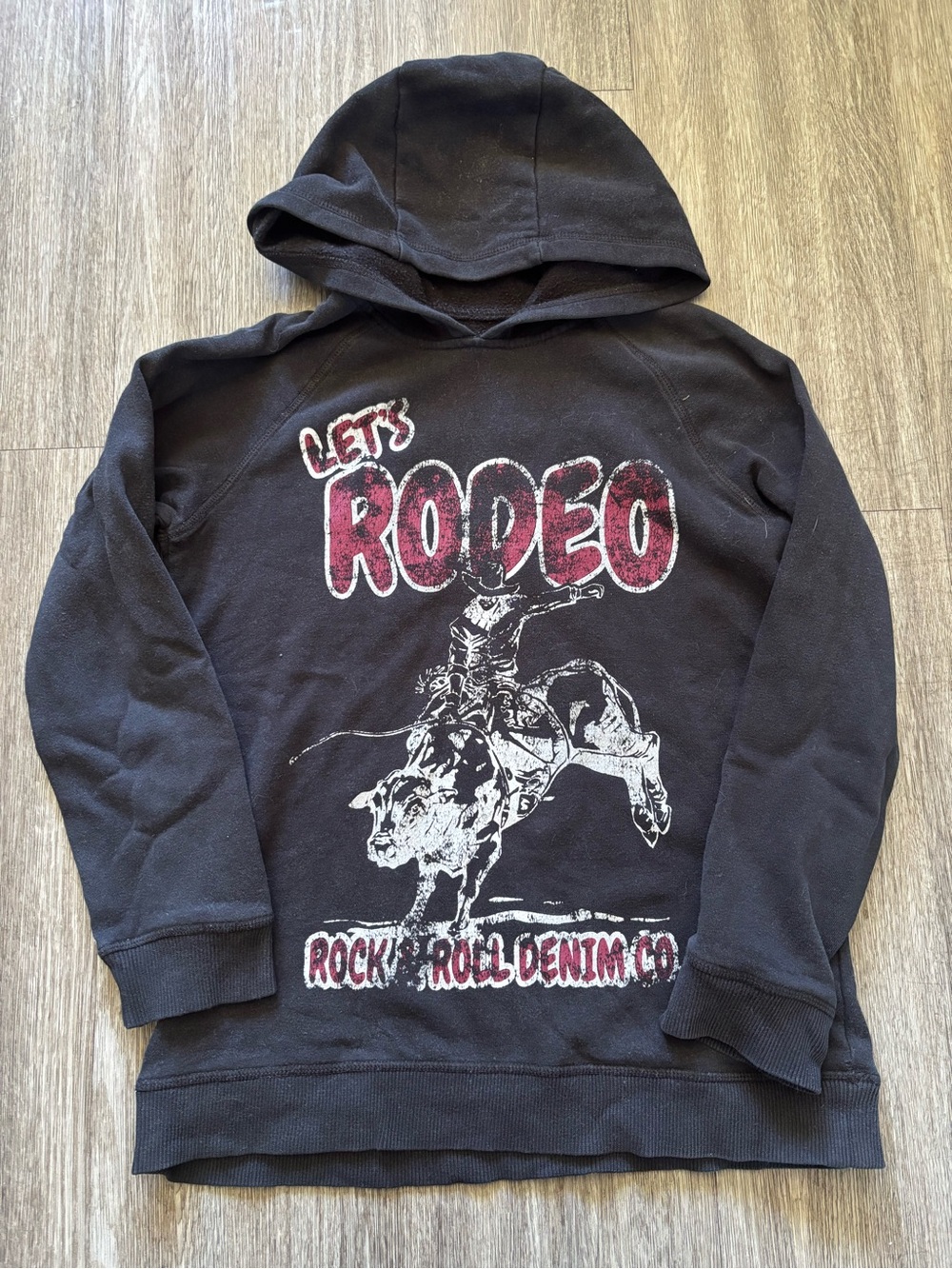 Kids Black 'Let's Rodeo' Pullover Hoodie